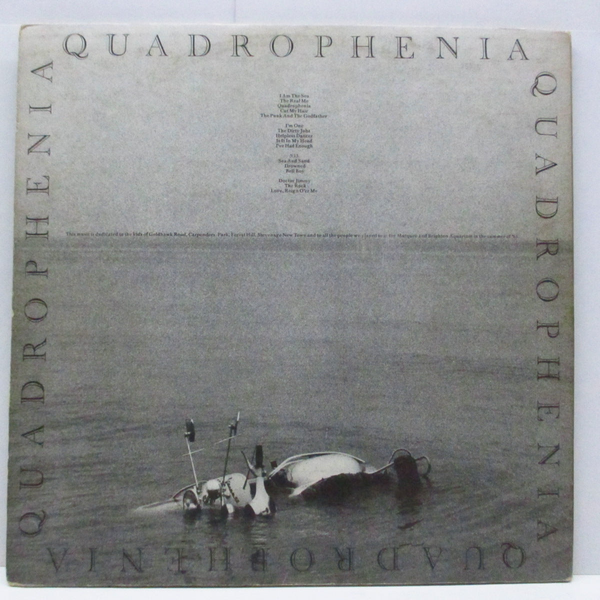 WHO (フー)  - Quadrophenia (UK オリジナル「艶消ラベ」2xLP/「Albums Holland B.V.社製」光沢見開きジャケ) '73年ロックオペラ・アルバム『四重人格』！