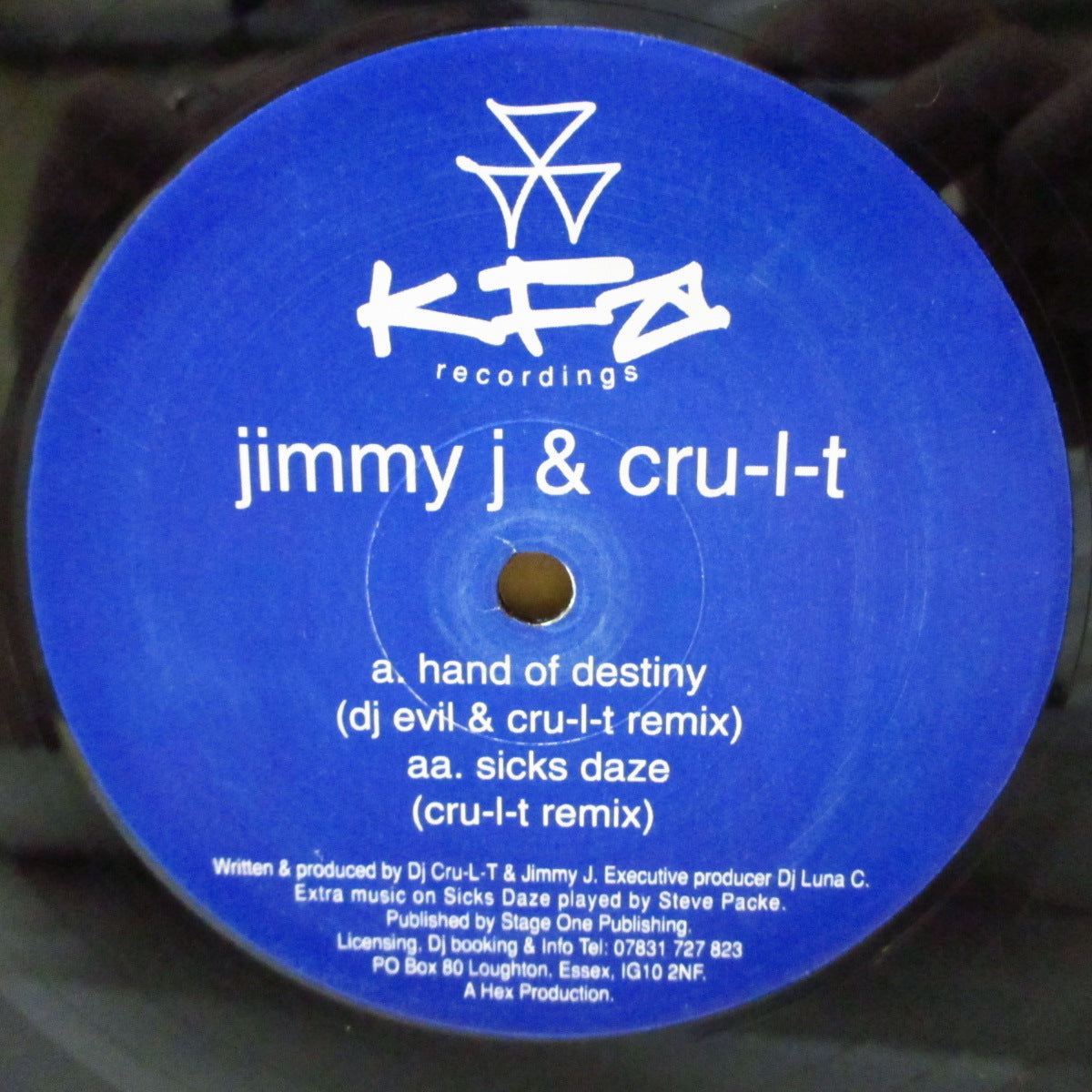 JIMMY J & CRU-L-T (ジミーJ・アンド・クルー・L・T)  - Hand Of Destiny (UK '01 オリジナル 12インチ)