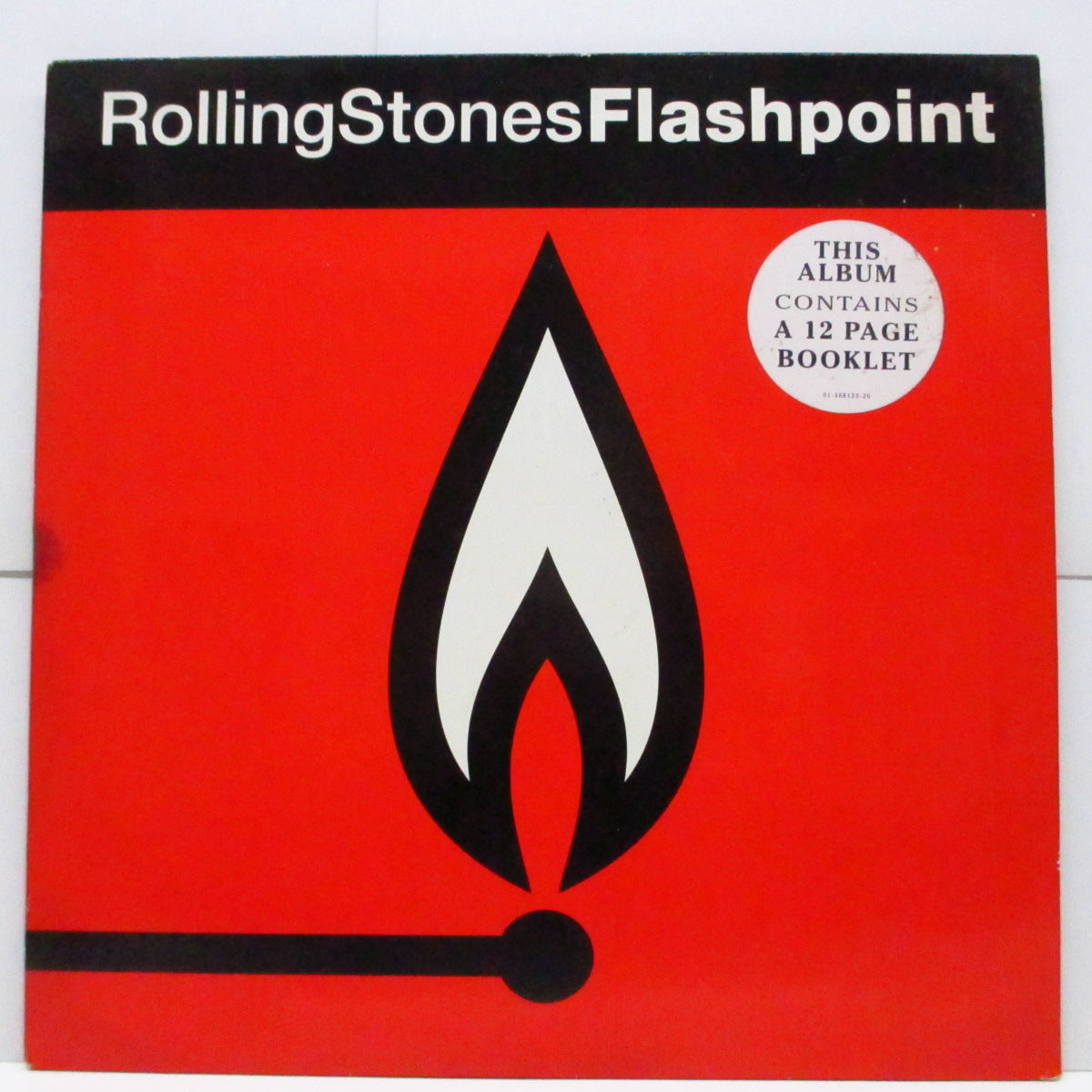 ROLLING STONES (ローリング・ストーンズ)  - Flashpoint (EU オリジナル LP+12頁ブックレット/ステッカー2枚付ジャケ)