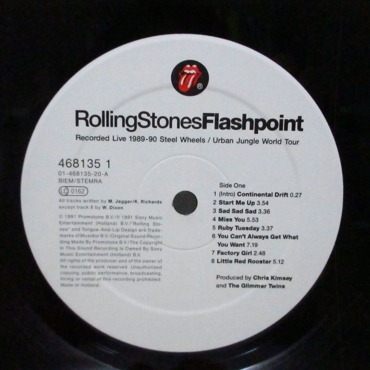 ROLLING STONES (ローリング・ストーンズ)  - Flashpoint (EU オリジナル LP+12頁ブックレット/ステッカー2枚付ジャケ)