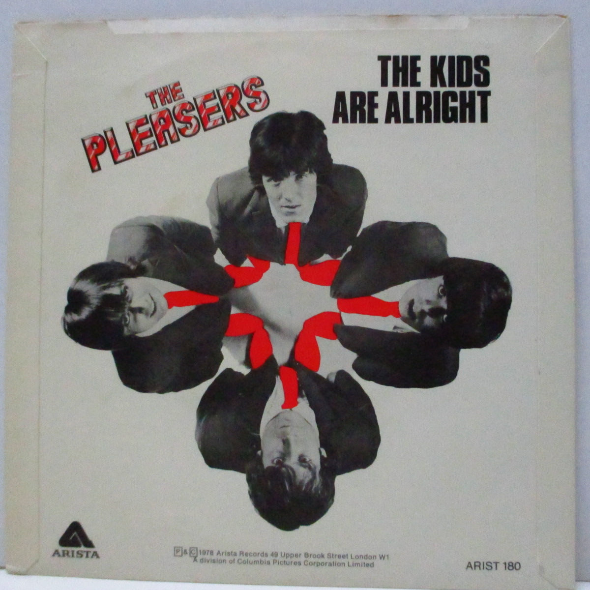 PLEASERS, THE (ザ・プリーザーズ)  - The Kids Are Alright (UK オリジナル 7"/光沢固紙折り返しジャケ)ザ・フーの名曲カバー