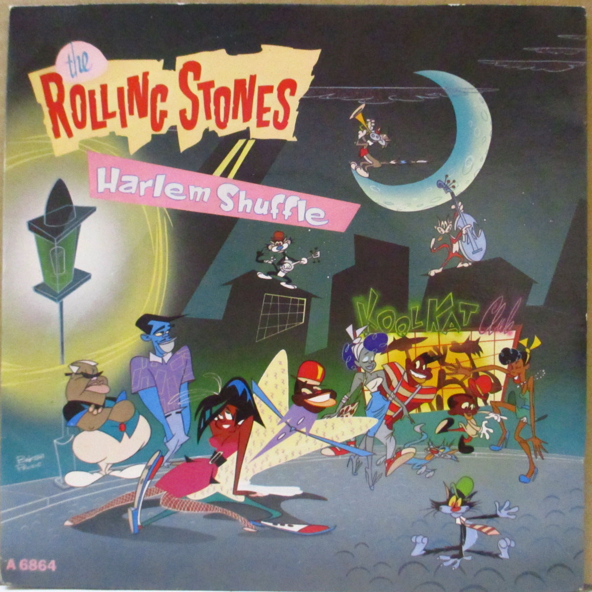 ROLLING STONES (ローリング・ストーンズ)  - Harlem Shuffle (UK '86 オリジナル「レーベルコード無しラベ」 7インチ+光沢固紙ジャケ)