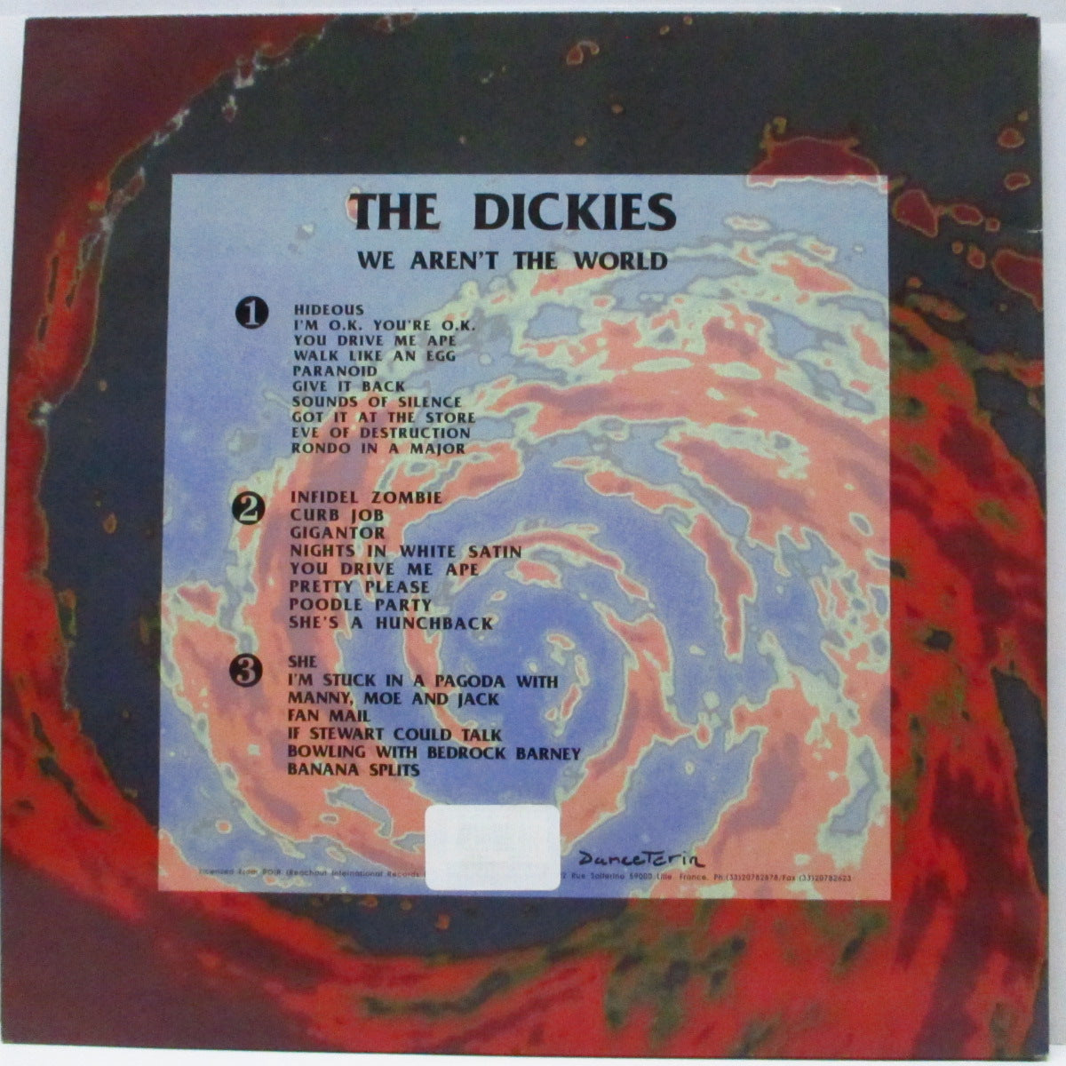 DICKIES, THE (ディッキーズ)  - We Aren't The World! (France '91 再発 2xLP/見開ジャケ）未発表テイク集 !