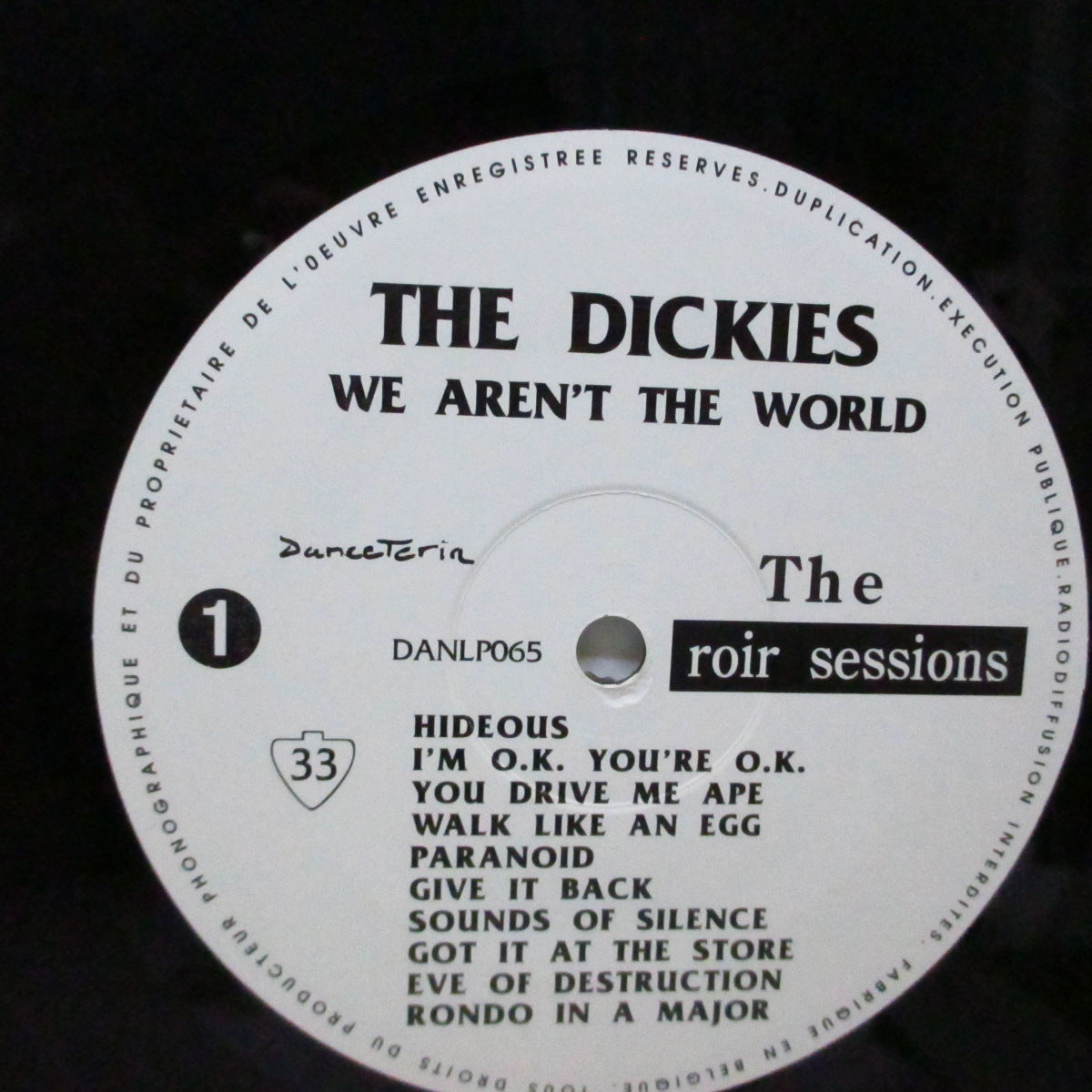 DICKIES, THE (ディッキーズ)  - We Aren't The World! (France '91 再発 2xLP/見開ジャケ）未発表テイク集 !