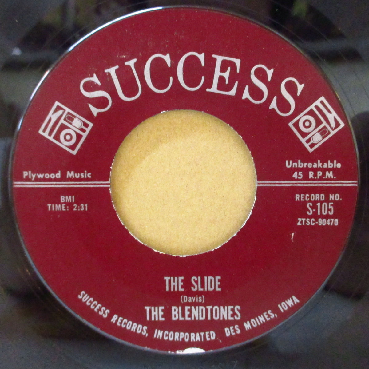 BLENDTONES, THE (ザ・ブレンドトーンズ)  - The Slide / Come On Home (US '63 オリジナル7インチ)スライド・ダンスR&B + R&Bノーザン