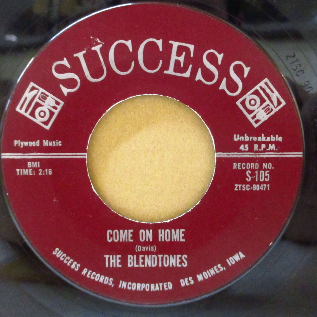 BLENDTONES, THE (ザ・ブレンドトーンズ)  - The Slide / Come On Home (US '63 オリジナル7インチ)スライド・ダンスR&B + R&Bノーザン