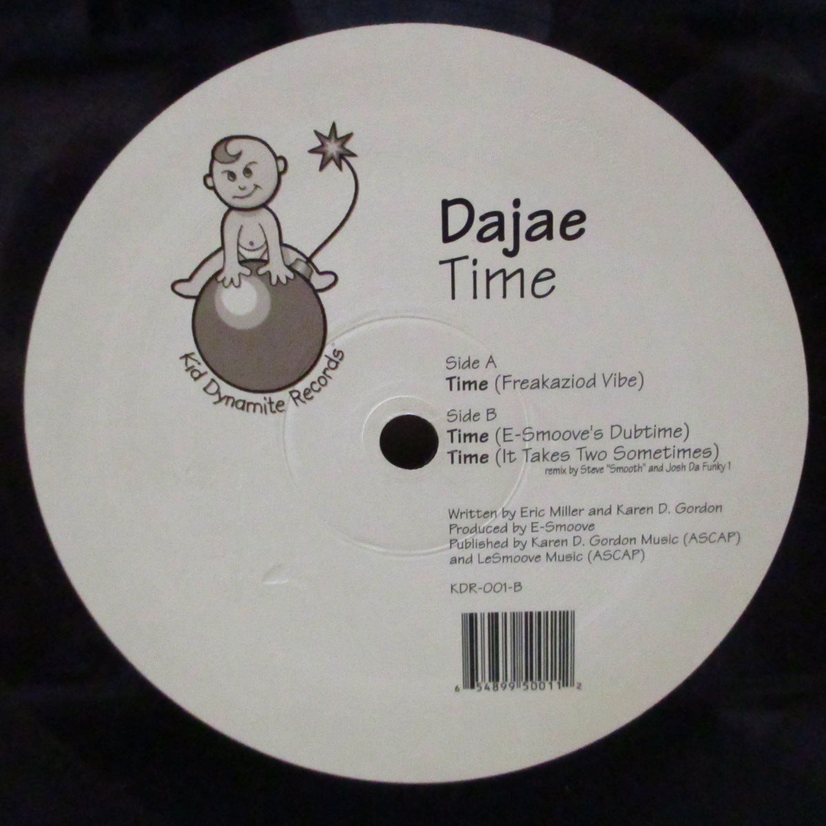 DAJAE (ダジャエ)  - Time (US '00 オリジナル3バージョン収録33回転 12インチ/レアステッカー付き片面ダイカットジャケ)