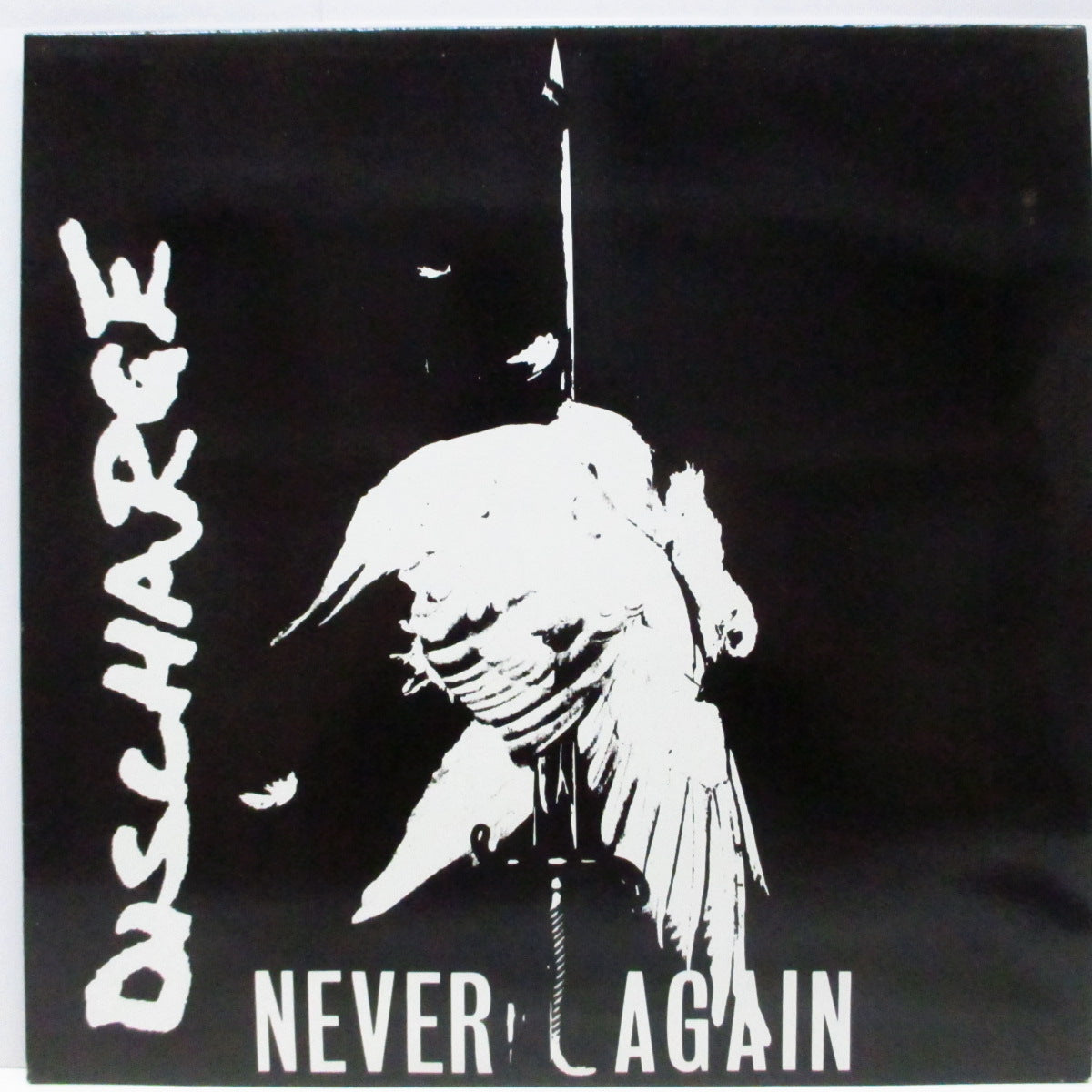 DISCHARGE (ディスチャージ)  - Never Again (UK '89 再発「ブラックヴァイナル」LP+インナー) 17曲入りベスト！