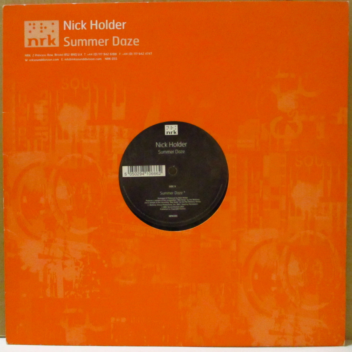 NICK HOLDER (ニック・ホールダー)  - Summer Daze +2 (UK '01 オリジナル3曲入り33回転 12インチ/ダイカットスリーブ)