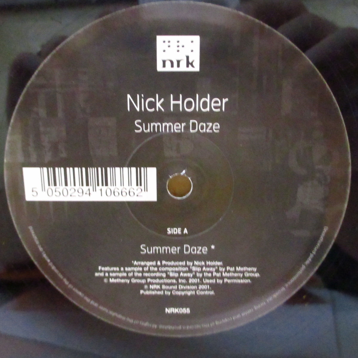 NICK HOLDER (ニック・ホールダー)  - Summer Daze +2 (UK '01 オリジナル3曲入り33回転 12インチ/ダイカットスリーブ)