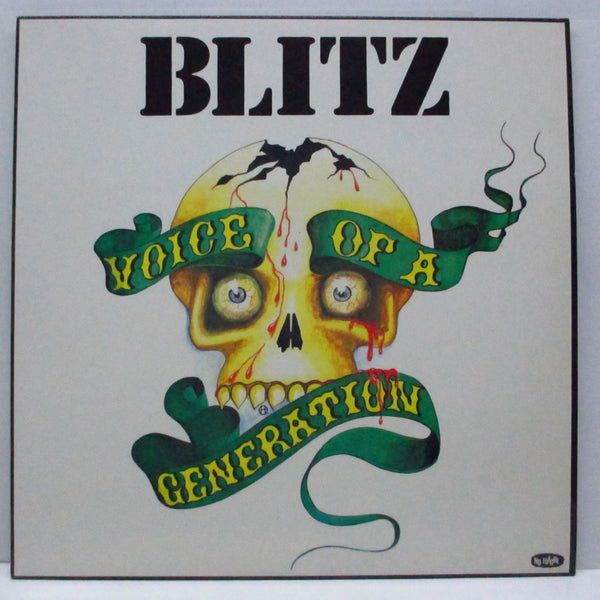BLITZ (ブリッツ)  - Voice Of A Generation (UK レイト80's 再発「白黒ラベ」LP/バーコードジャケ)