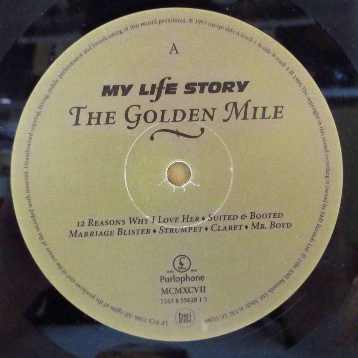 MY LIFE STORY (マイ・ライフ・ストーリー)  - The Golden Mile (UK オリジナル LP+インナー/プロモステッカー付きジャケ) '97年2ndアルバム