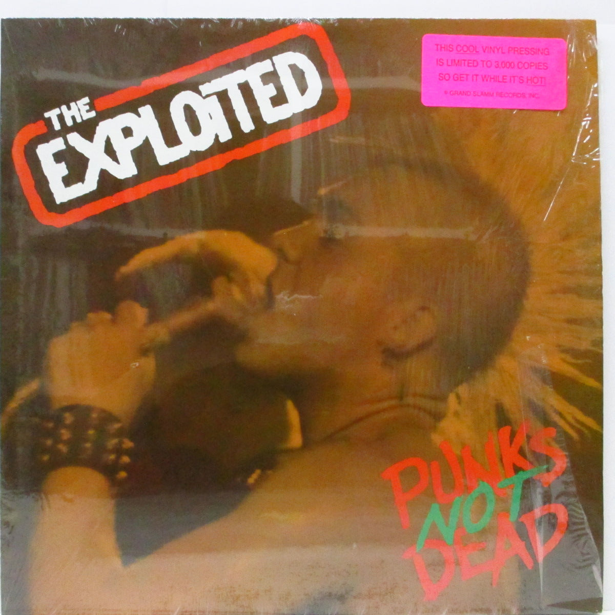 EXPLOITED, THE (ジ・エクスプロイテッド)  - Punks Not Dead (US '90 「3,000枚限定」再発 LP/ステッカー付き別デザインジャケ）1stアルバム