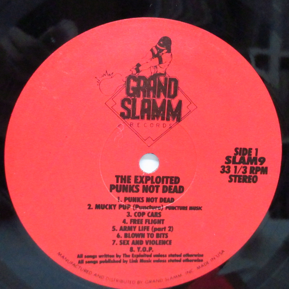 EXPLOITED, THE (ジ・エクスプロイテッド)  - Punks Not Dead (US '90 「3,000枚限定」再発 LP/ステッカー付き別デザインジャケ）1stアルバム