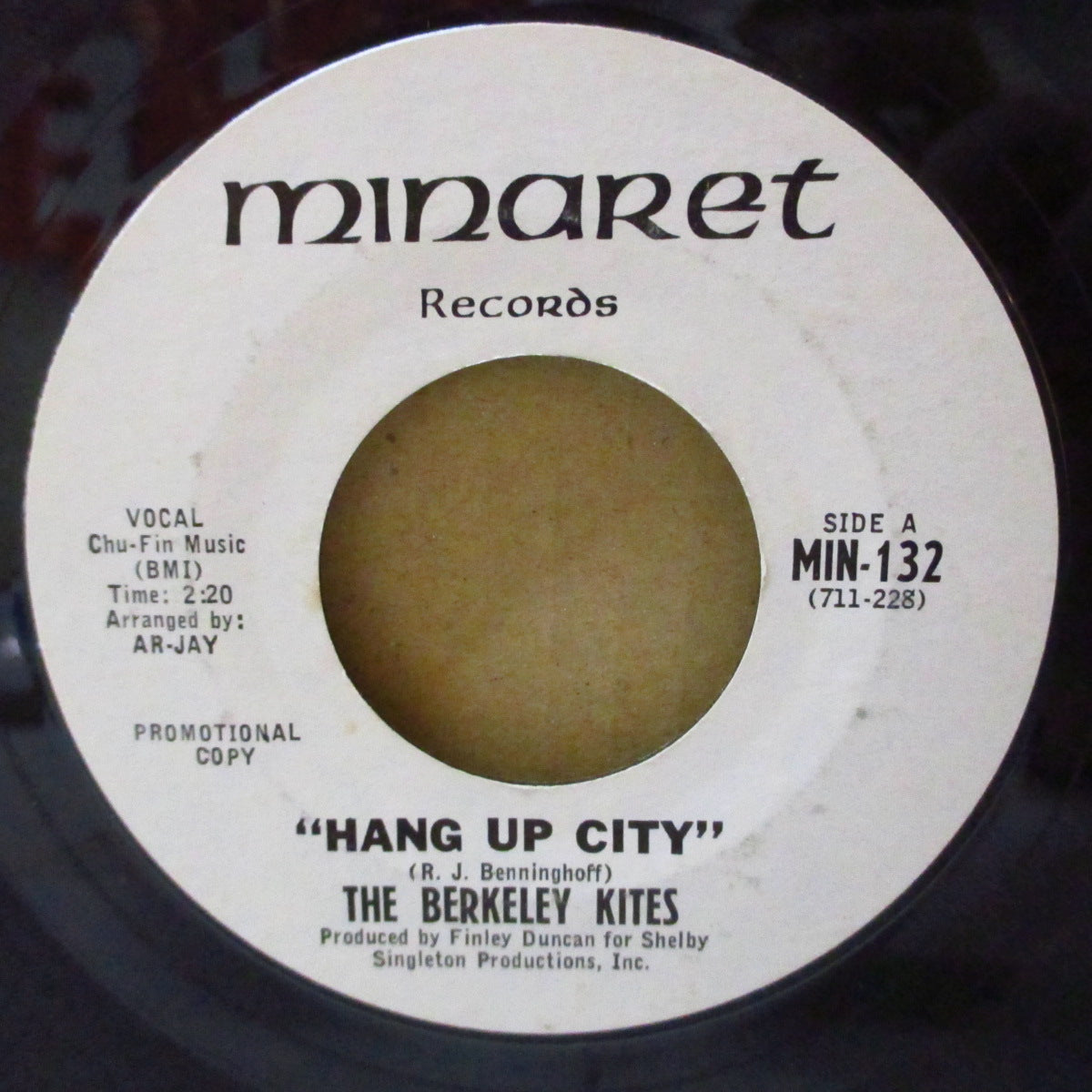 BERKELEY KITES, THE (ザ・ベーカリー・カイツ)  - Hang Up City (US '68 プロモ両面同曲 7インチ) バブルガム調サンシャイン・ポップ！