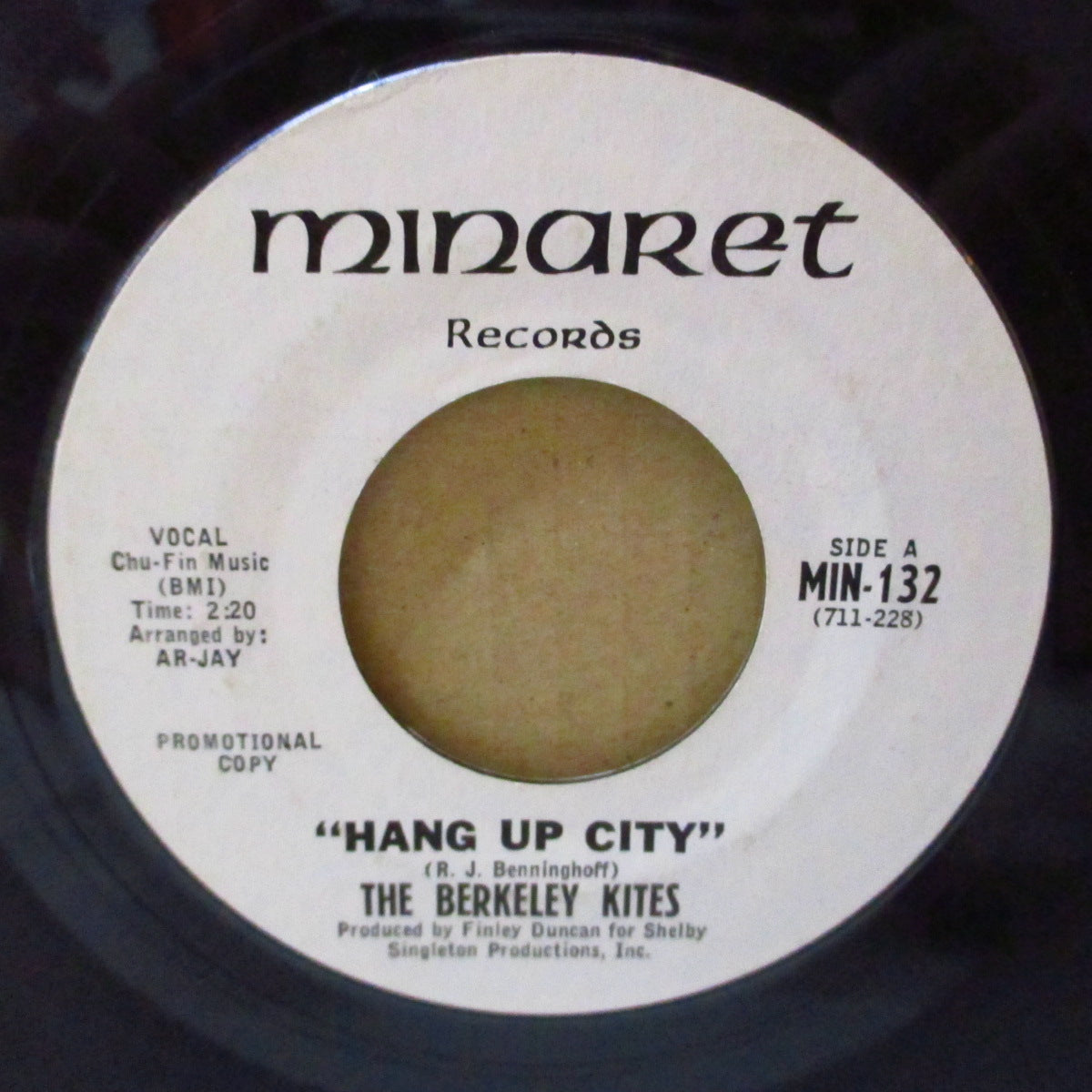 BERKELEY KITES, THE (ザ・ベーカリー・カイツ)  - Hang Up City (US '68 プロモ両面同曲 7インチ) バブルガム調サンシャイン・ポップ！