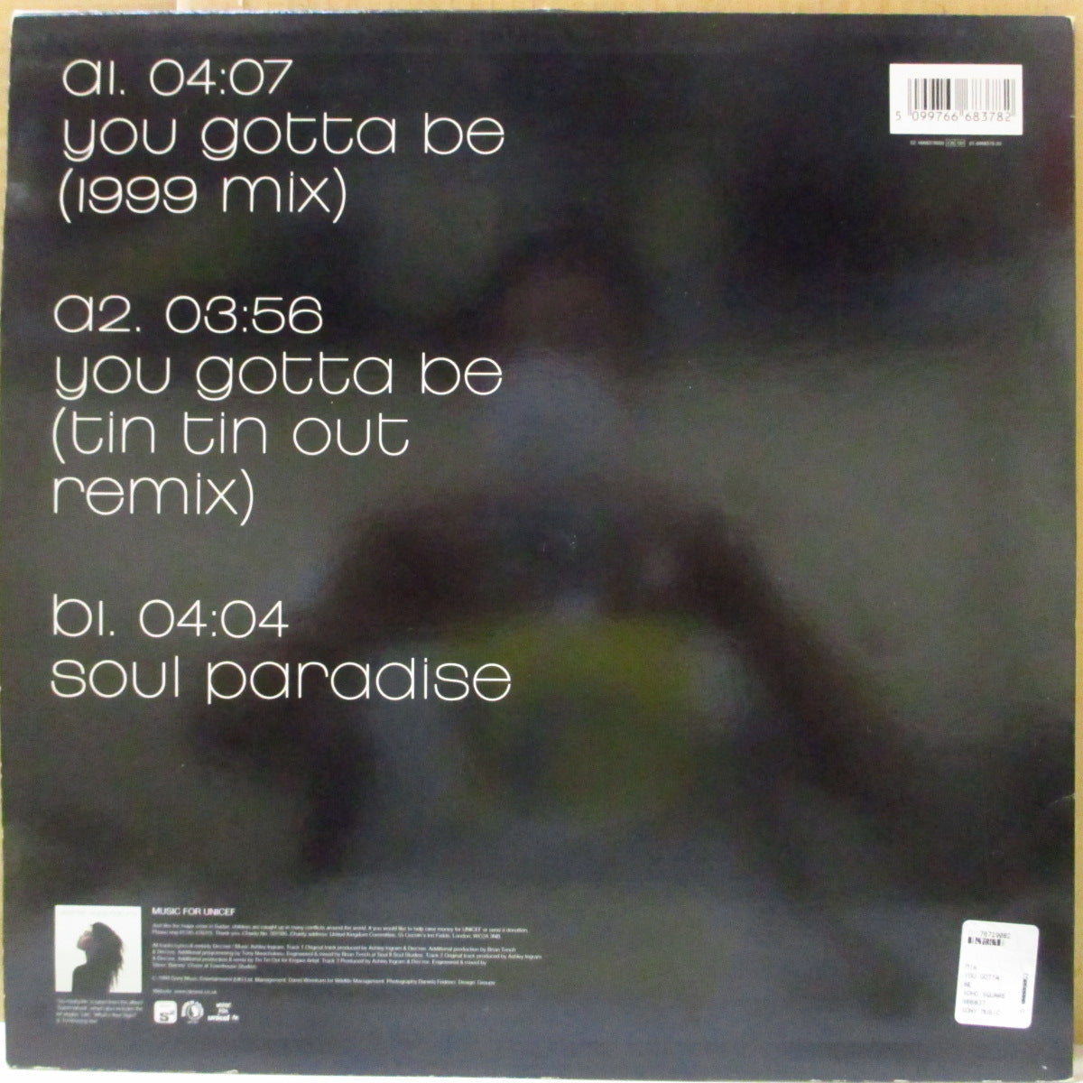 DES'REE (デズリー)  - You Gotta Be - 1999 Mix (UK '99 オリジナル3曲入り 12インチ)
