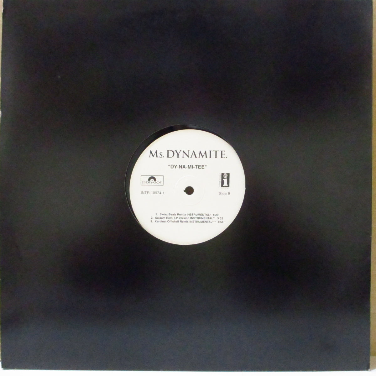 MS. DYNAMITE (ミス・ダイナマイト)  - Ry-Na-Mi-Tee (US '03 プロモ6バージョン収録33回転 12インチ/レアステッカー付きダイカットスリーブ)