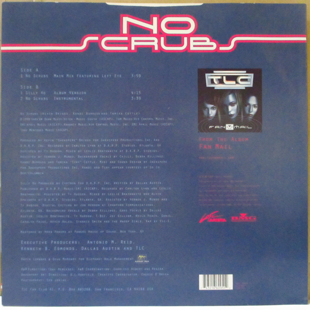 TLC - No Scrubs (EU '12 オリジナル3曲入り33回転 12インチ)