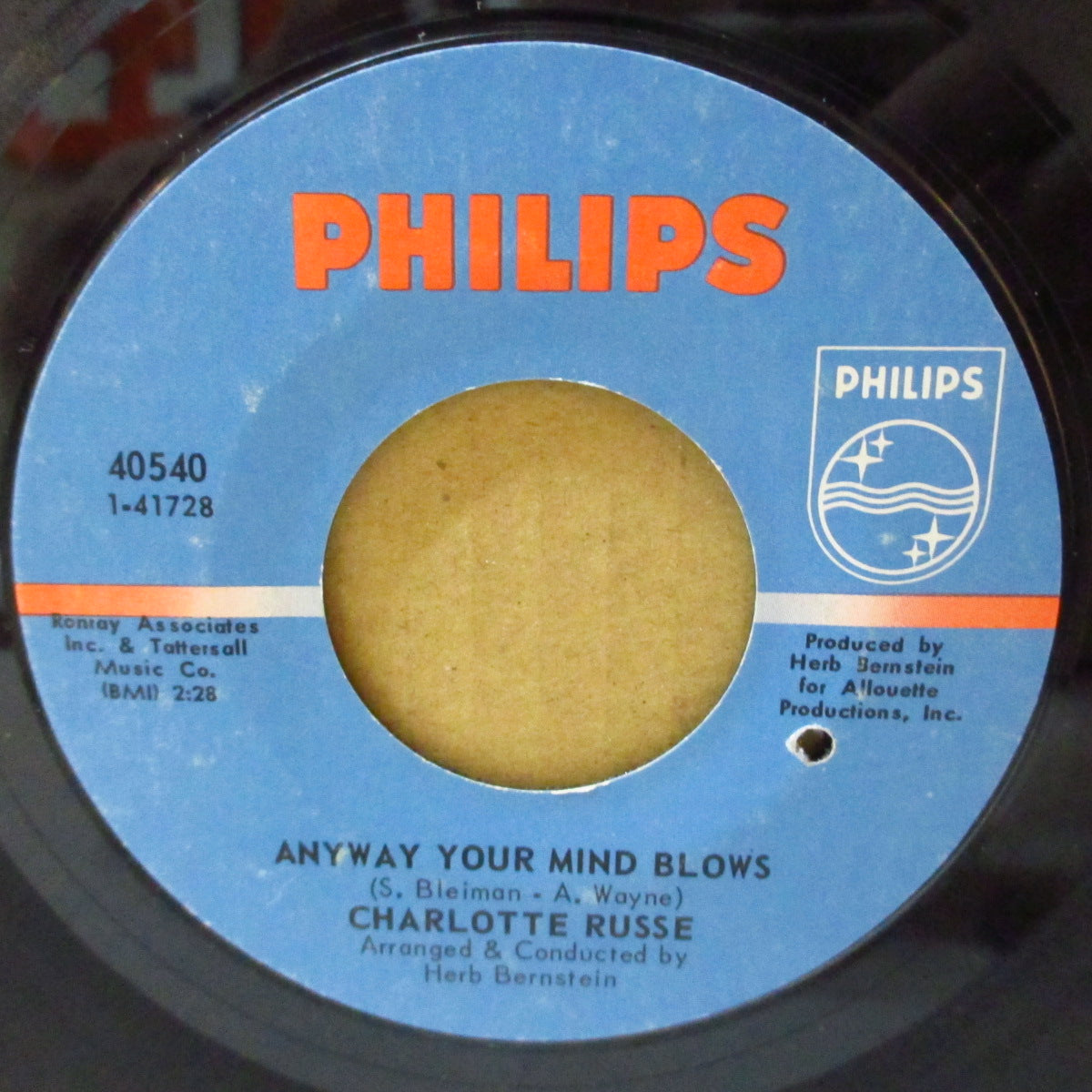 CHARLOTTE RUSSE (シャーロット・ルッセ)  - Anyway Your Mind Blows (US '68 オリジナル7インチ)サンシャイン・ノーザン・ポップ！