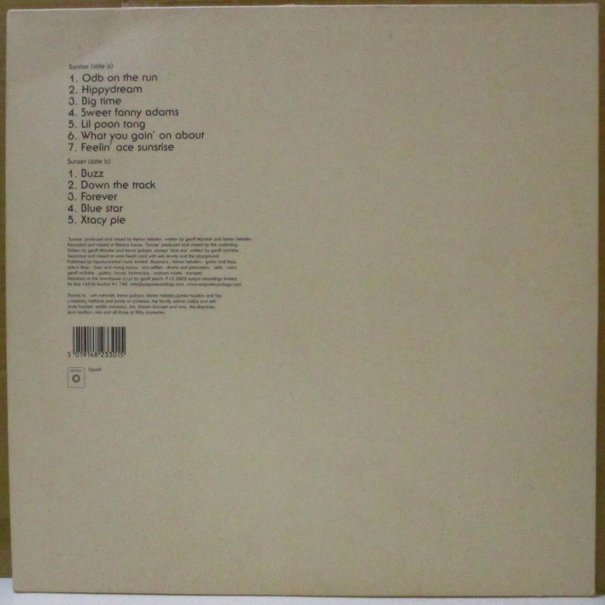 DEMPSEY (デンプシー)  - S.T. <1st album> (UK オリジナル LP/ざら紙ジャケ) '02年唯一のアルバム