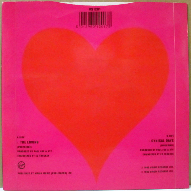 XTC (エックスティーシー)  - The Loving (UK 再発「プラスチックラベ」 7インチ+光沢固紙ジャケ)