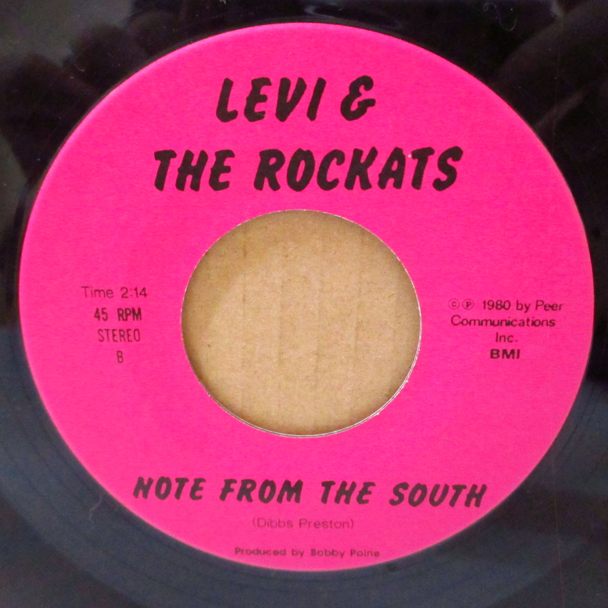 LEVI & THE ROCKATS (リーヴァイ & ザ・ロカッツ)  - Rockabilly Idol (Japan 90's 再発「ラージホールセンター・マトPAE-001」 7インチ)