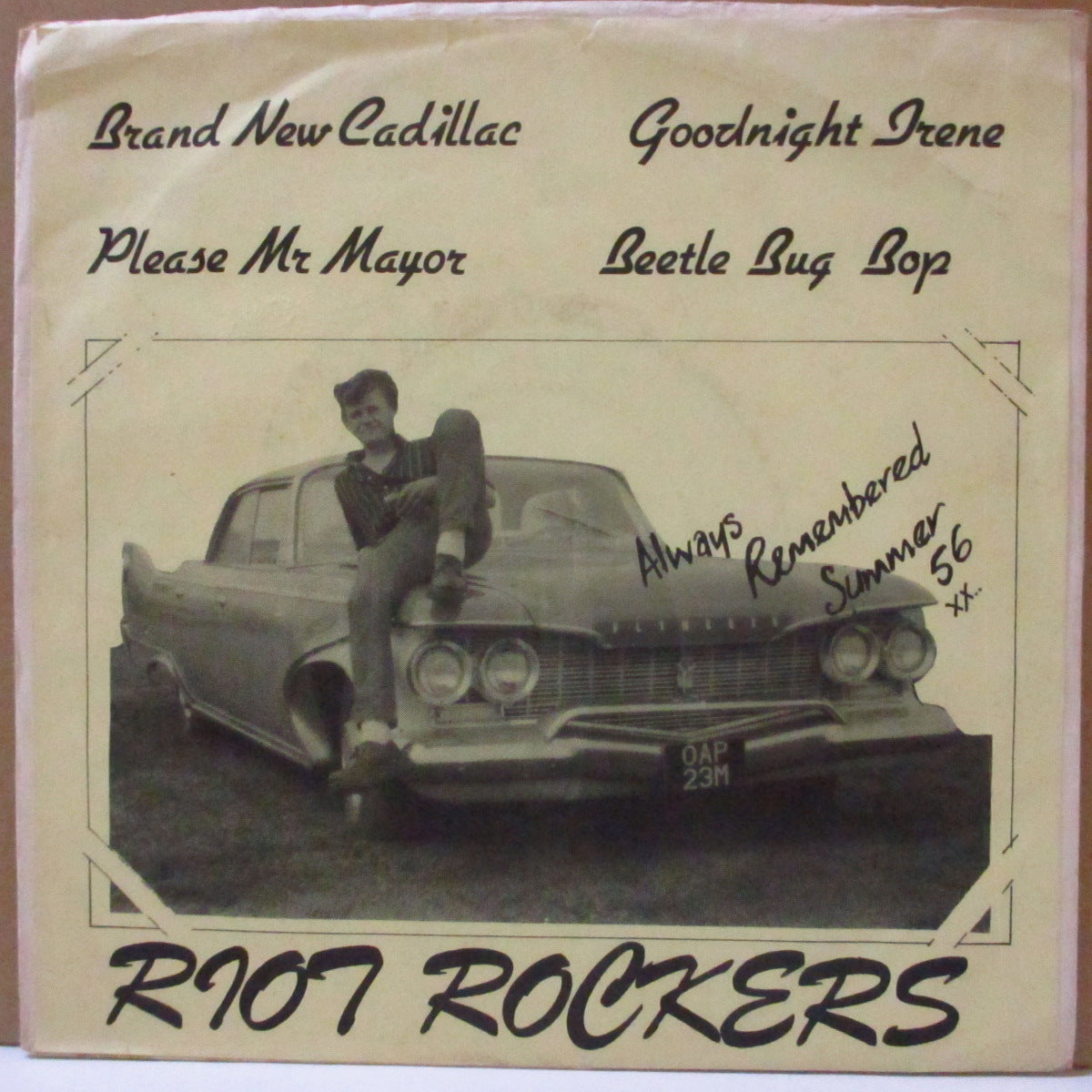 RIOT ROCKERS, THE (ザ・ライオット・ロッカーズ)  - Goodnight Irene +3 (UK '81 オリジナル4曲入り 7インチ/マットソフト紙ジャケ)