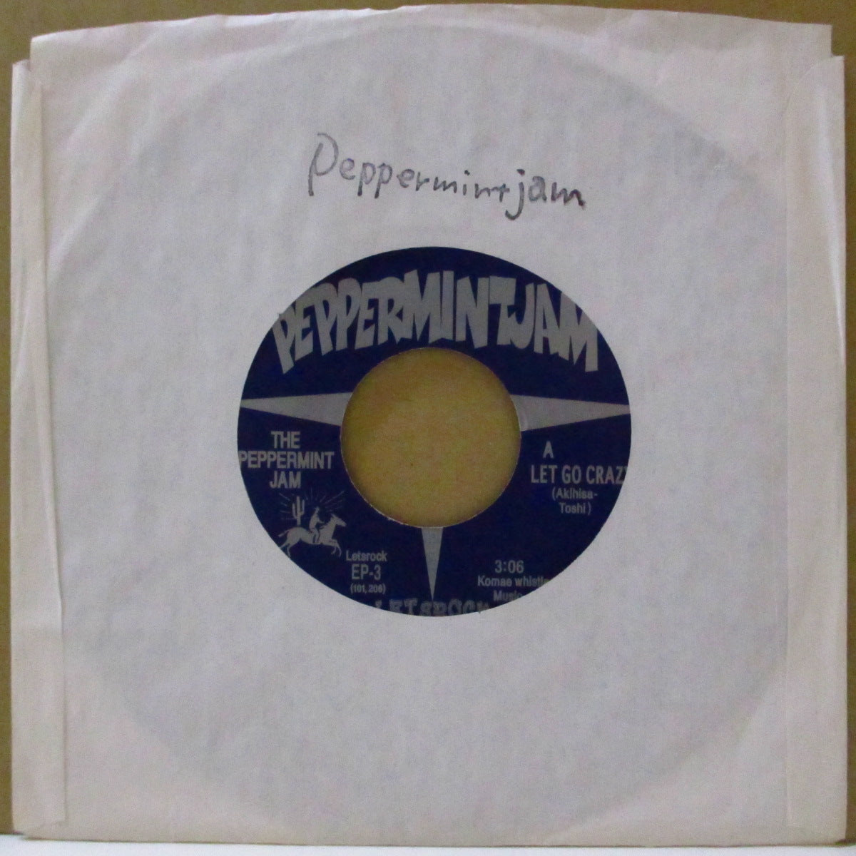 PEPPERMINT JAM (ペパーミント・ジャム)  - Let Go Crazy (Japan '02 オリジナル 7インチ+ロゴスタンプ付きスリーブ)