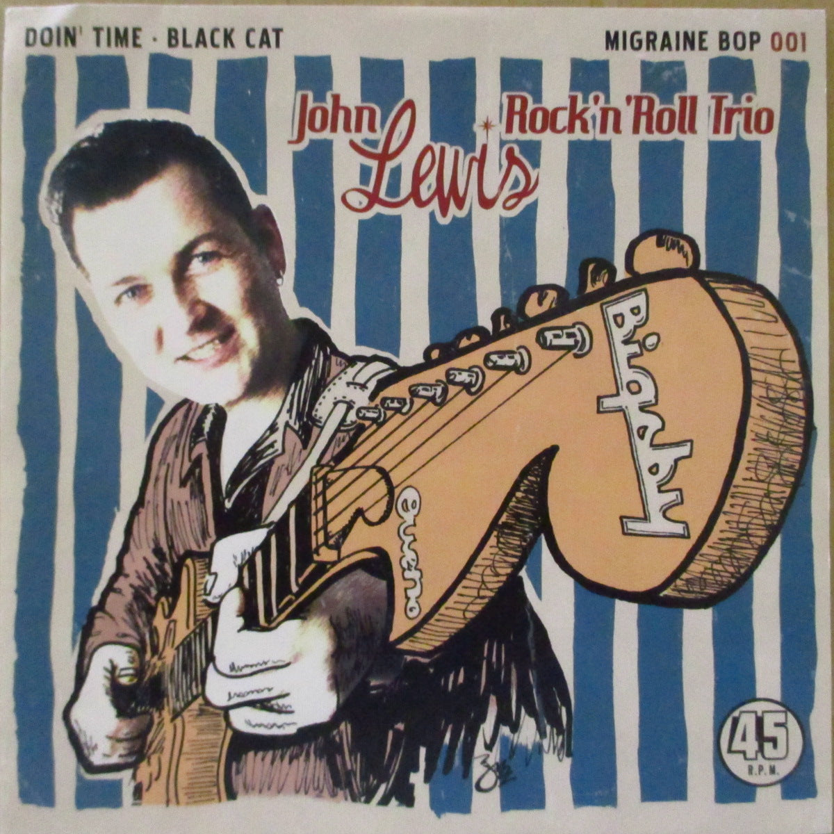 JOHN LEWIS ROCK'N'ROLL TRIO (ジョン・ルイス・ロックンロール・トリオ)  - Doin' Time (German '08 限定200枚「クリア黄盤」 7インチ/ナンバリング入り光沢ソフト紙ジャケ) Rimshotsのメンバー