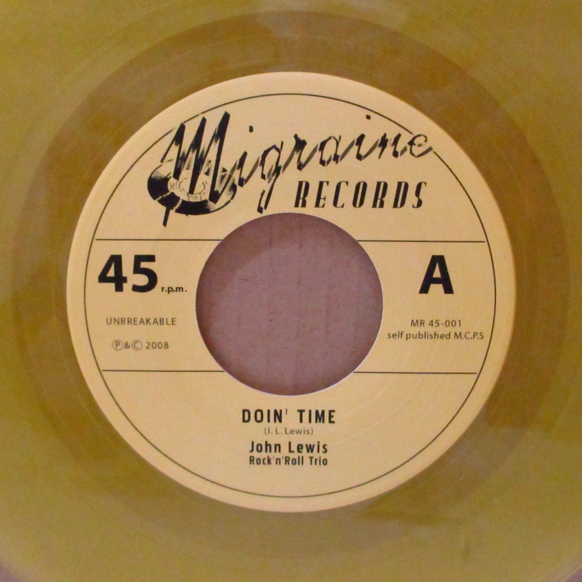 JOHN LEWIS ROCK'N'ROLL TRIO (ジョン・ルイス・ロックンロール・トリオ)  - Doin' Time (German '08 限定200枚「クリア黄盤」 7インチ/ナンバリング入り光沢ソフト紙ジャケ) Rimshotsのメンバー