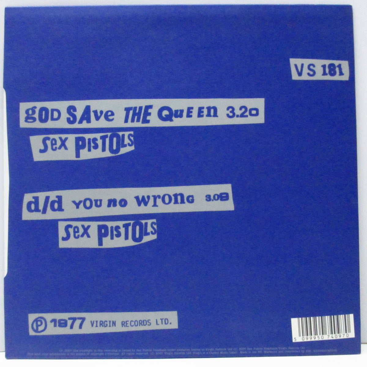 SEX PISTOLS (セックス・ピストルズ) - God Save The Queen (EU '07