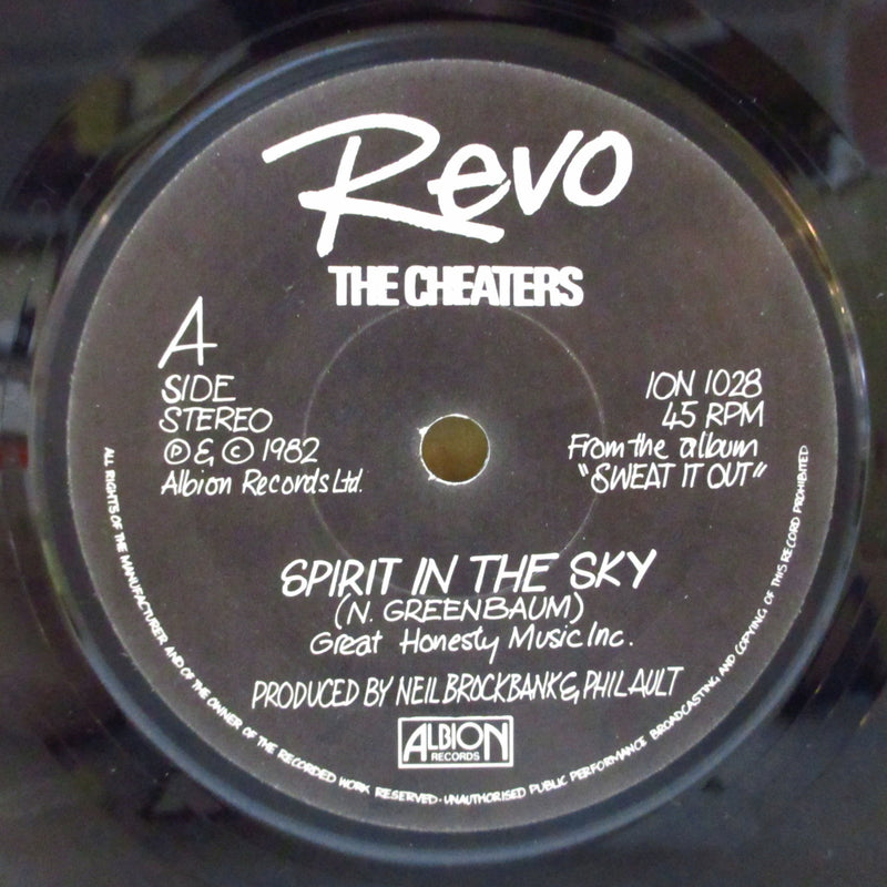 CHEATERS (チーターズ)  - Spirit In The Sky (UK オリジナル「黒盤」7インチ+光沢ソフト紙ジャケ)