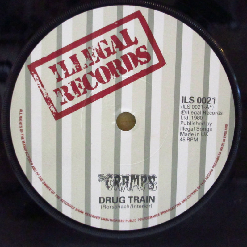 CRAMPS (クランプス)  - Drug Train (UK オリジナル 7インチ+マットソフト紙ジャケ)
