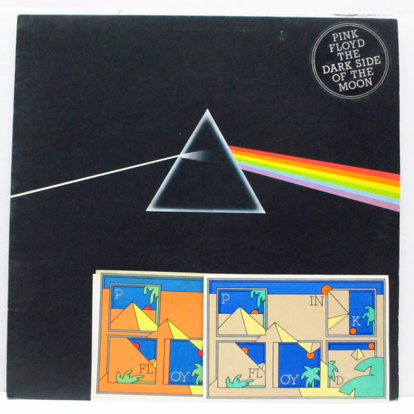 PINK FLOYD (ピンク・フロイド)  - Dark Side Of The Moon (UK '73 2ndプレス・ラベ LP+2xポスター、2xステッカー/ステッカー付見開ジャケ)