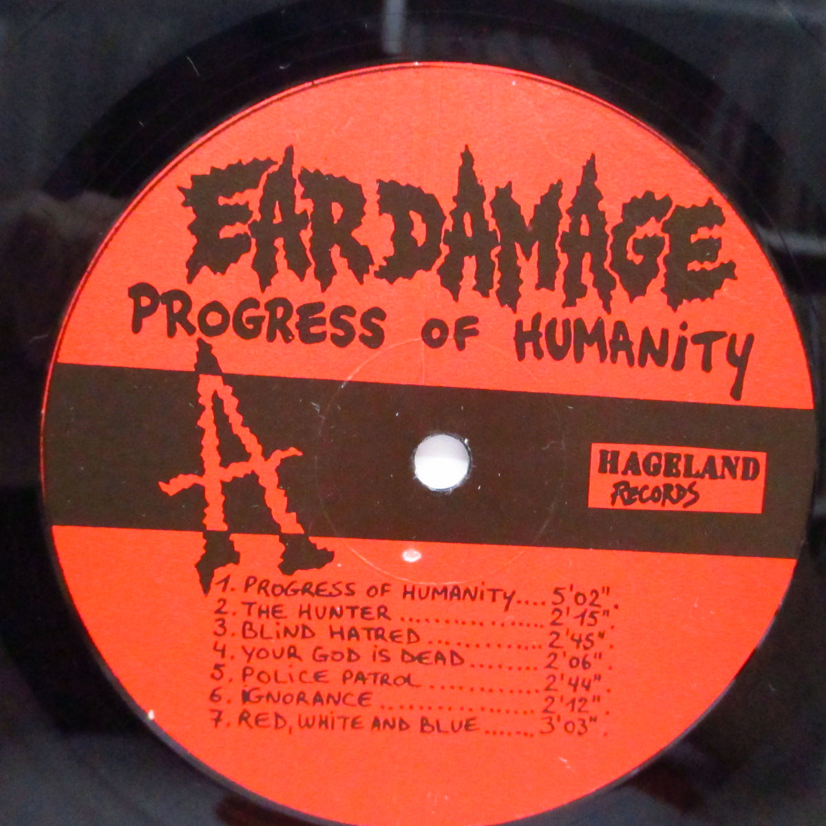 EAR DAMAGE (イヤー・ダメージ)  - Progress Of Humanity (Belgium オリジナル LP+インサート）'87年ファースト！