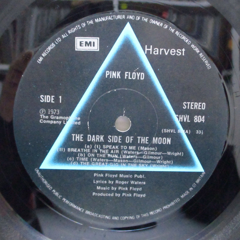 PINK FLOYD (ピンク・フロイド)  - Dark Side Of The Moon (UK レイト70's 再発 LP+2xポスター、2xステッカー/ステッカー付見開ジャケ)