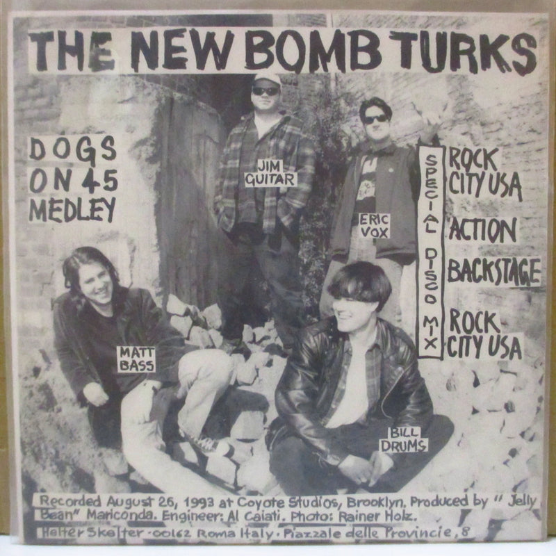DEVIL DOGS, THE/ NEW BOMB TURKS (デヴィル・ドッグス / ニュー・ボム・タークス)  - Tattooed Apathetic Boys (Italy オリジナル 7インチ+マットソフト紙二つ折りジジャケ)