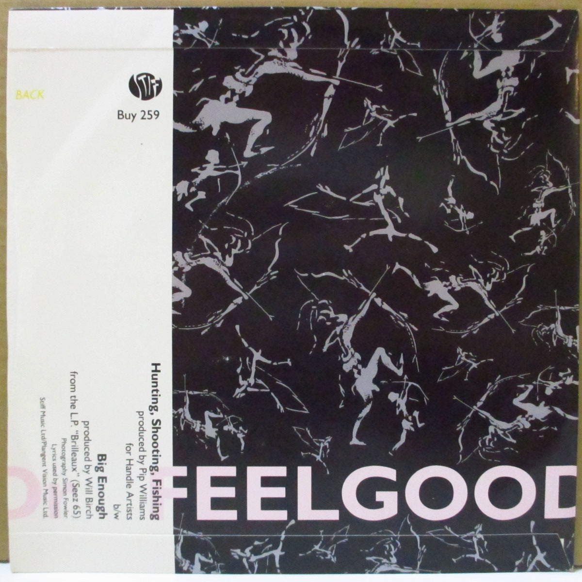 DR.FEELGOOD (ドクター・フィールグッド)  - Hunting, Shooting, Fishing (UK オリジナル 7インチ+光沢固紙ジャケ)