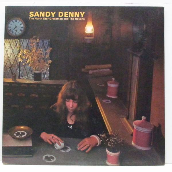 SANDY DENNY (サンディー・ディニー)  - The North Star Grassman And The Ravens (UK オリジナル「ピンクリム / パームトゥリー」ラベ LP+水色インナー/見開ジャケ）