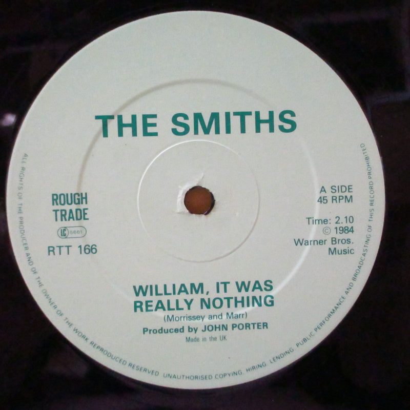 SMITHS, THE (ザ・スミス)  - William, It Was Really Nothing +2 (UK オリジナル 12インチ/A.D.S. Speakers広告写真ジャケ)