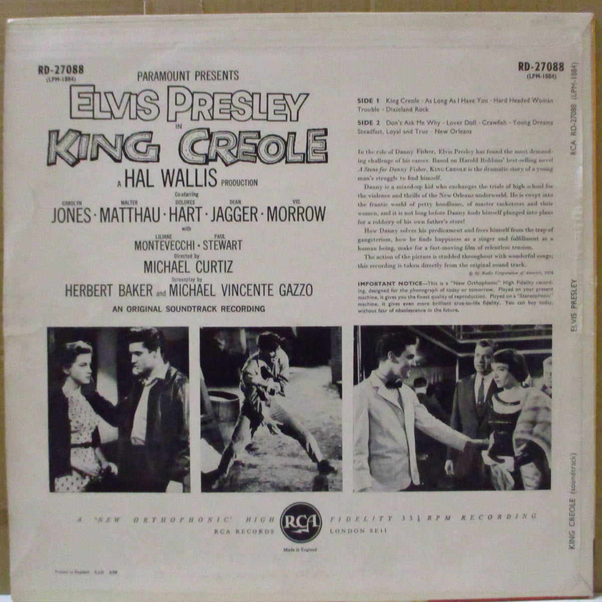 ELVIS PRESLEY (エルヴィス・プレスリー) - King Creole (UK