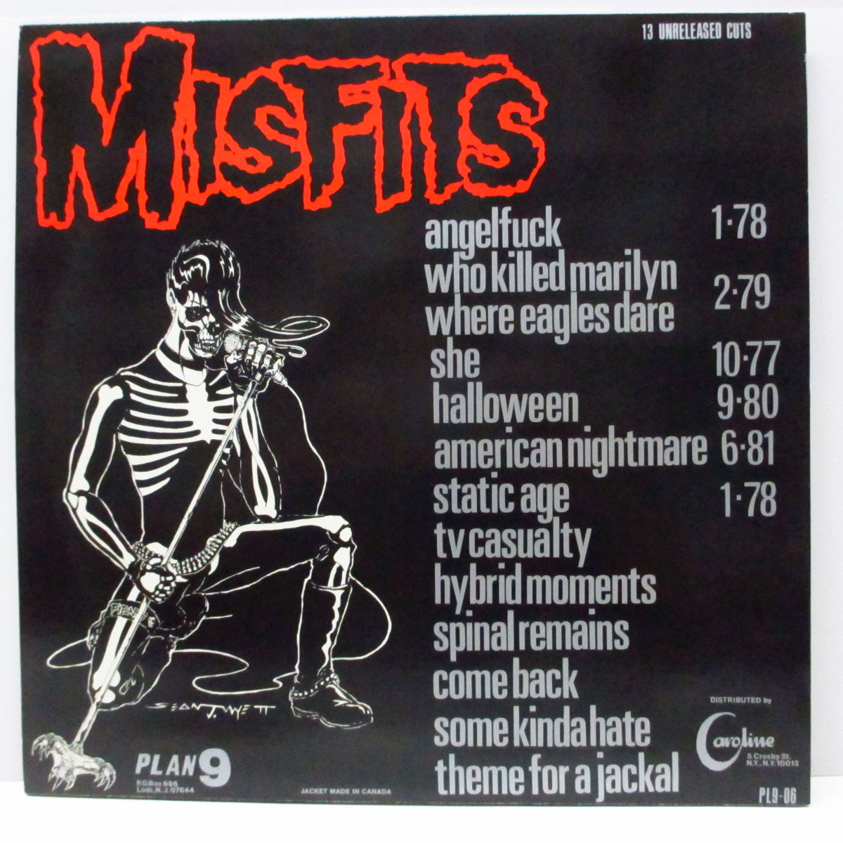 MISFITS (ミスフィッツ)  - Legacy Of Brutality (US '86 正規セカンドプレス「光に透かすと赤茶色盤」 LP ) 近年稀な美品！