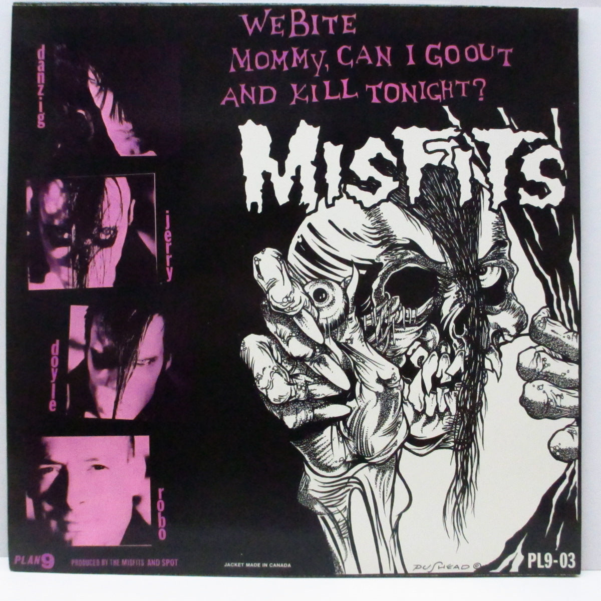 MISFITS (ミスフィッツ)  - Die Die My Darling (US '86 正規再発「黒盤」12") 