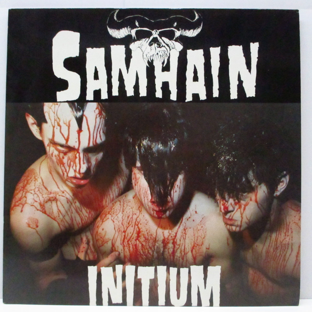 SAMHAIN (サムヘイン)  - Initium (US '86 正規再発「光に透かすと赤茶色盤」LP/Caroline ロゴ無しジャケ、インサート無) '84年ファースト！