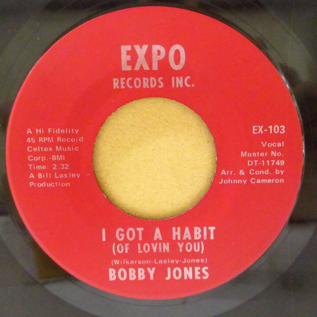 BOBBY JONES (ボビー・ジョーンズ)  - I Got A Habit (US '69 オリジナル 7インチ)高速ファンキー・ノーザン！