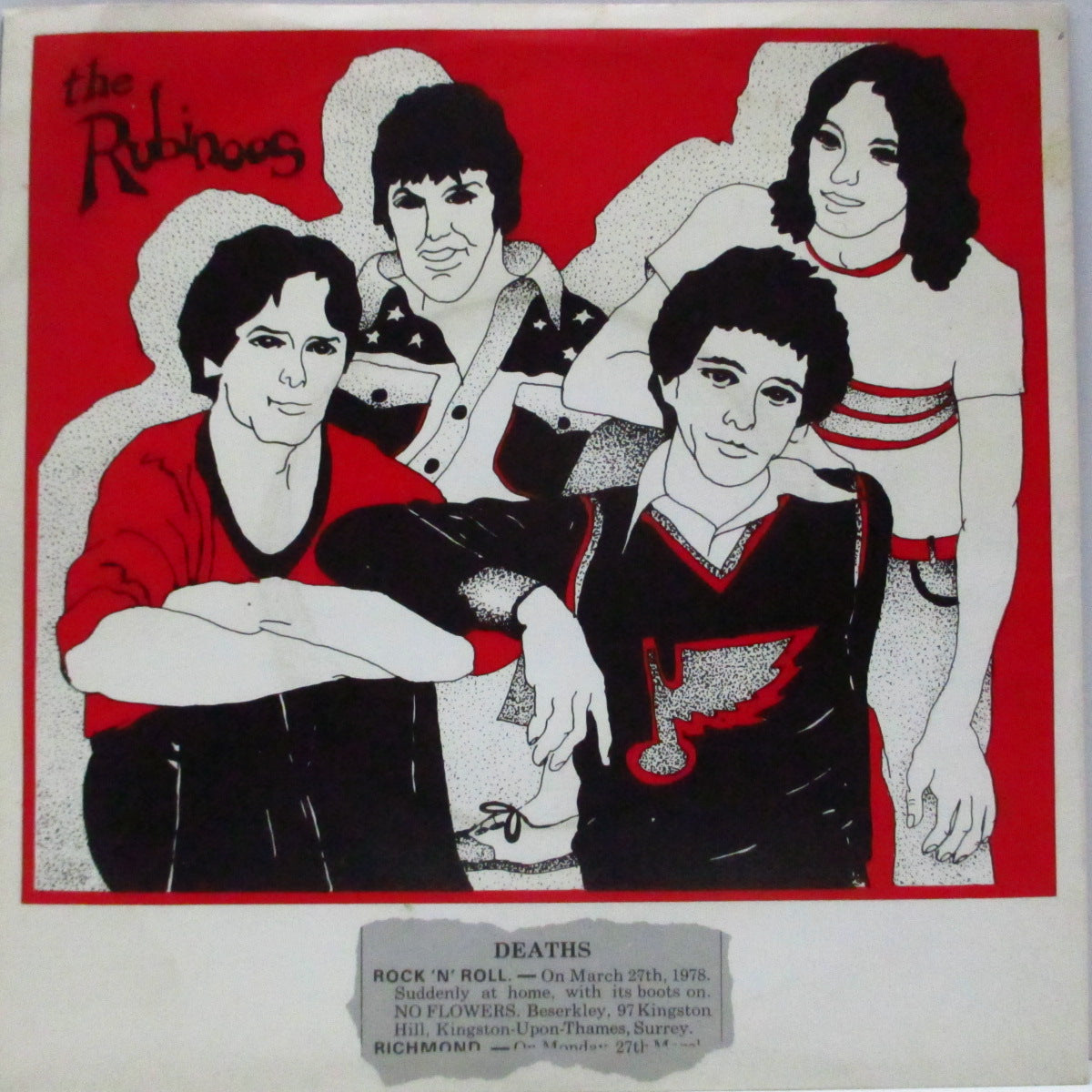 RUBINOOS, THE (ザ・ルビナーズ)  - Rock And Roll Is Dead (UK オリジナル 7"/光沢固紙折り返しジャケ)