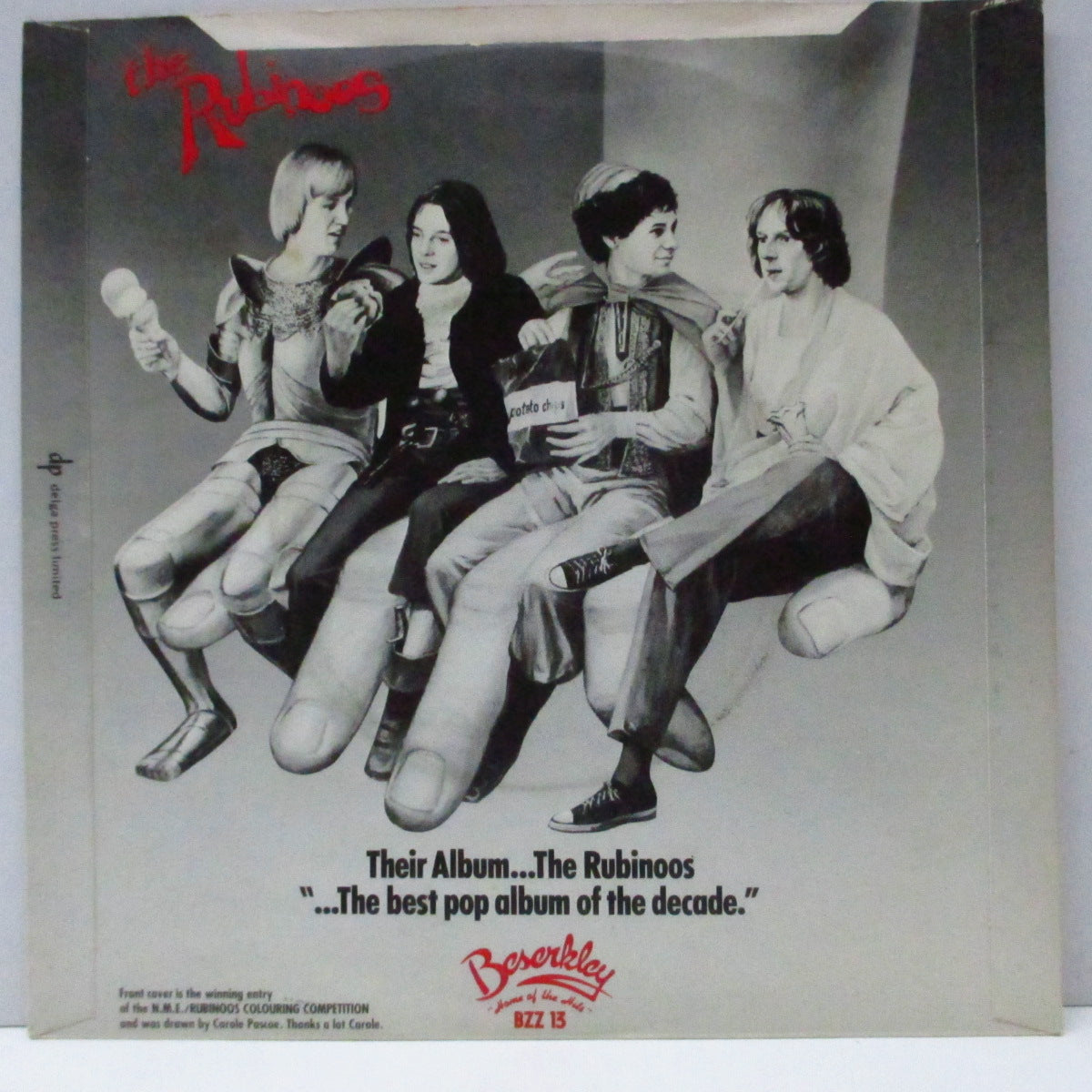 RUBINOOS, THE (ザ・ルビナーズ)  - Rock And Roll Is Dead (UK オリジナル 7"/光沢固紙折り返しジャケ)