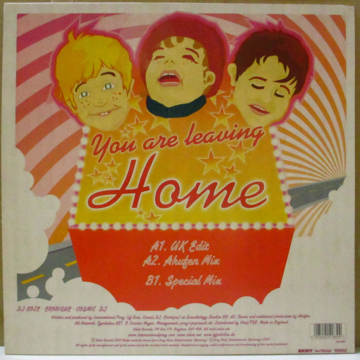 INTERNATIONAL PONY (インターナショナル・ポニー)  - Leaving Home (UK '03 オリジナル3バージョン収録A面のみ33回転 12インチ)
