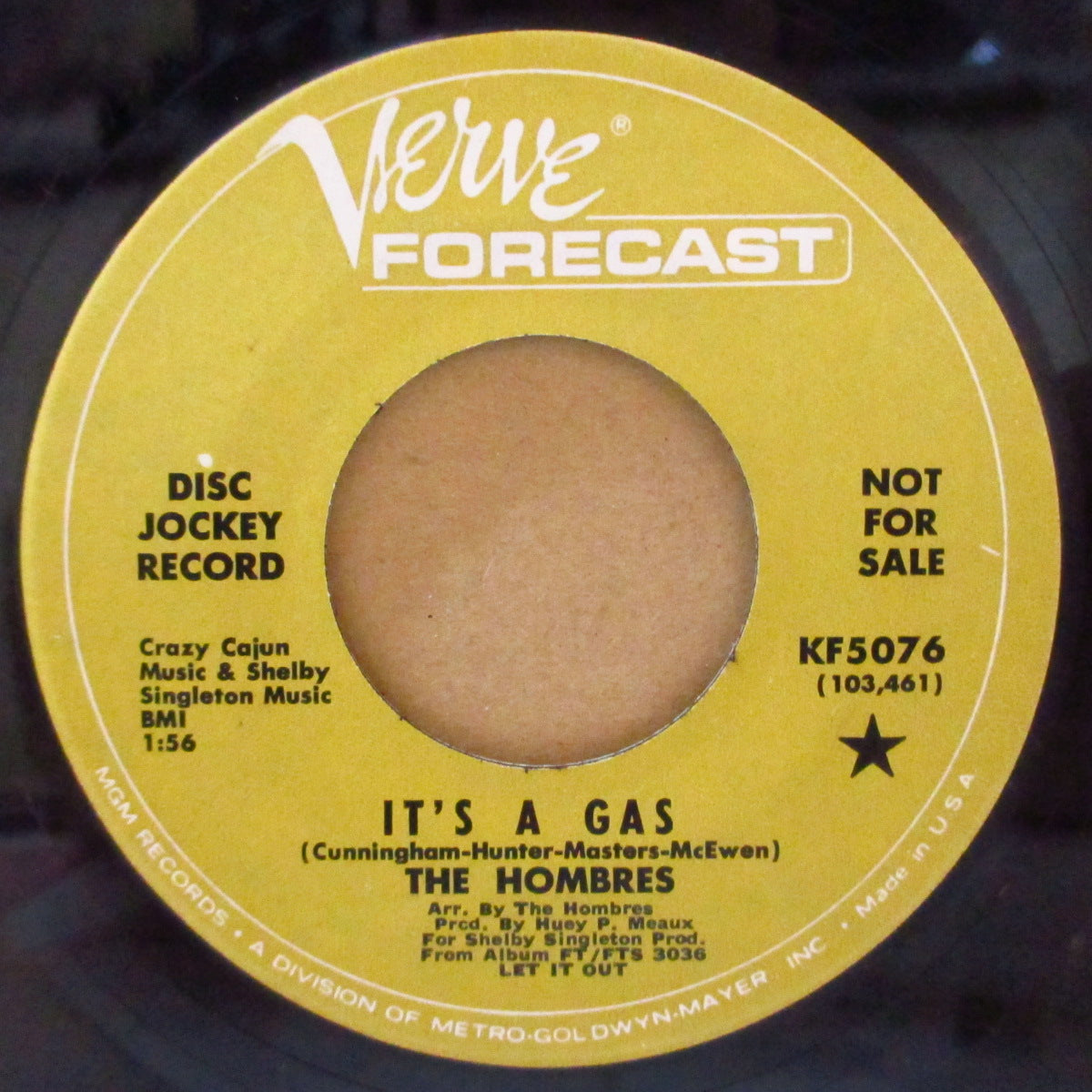 HOMBRES, THE (ザ・ホンブレス)  - It's A Gas / Am I High (US '67 プロモ・クレジット・ラベ 7インチ)アシッド・ガレージ！